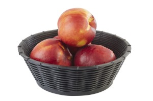 Koszyk bufetowy ø20 cm,  czarny, WICKER LOOK