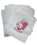 Torebka fast food kebab, powlekana, 1000 szt. 