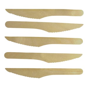 Nóż drewniany 16cm, 1000 szt., wielopak
