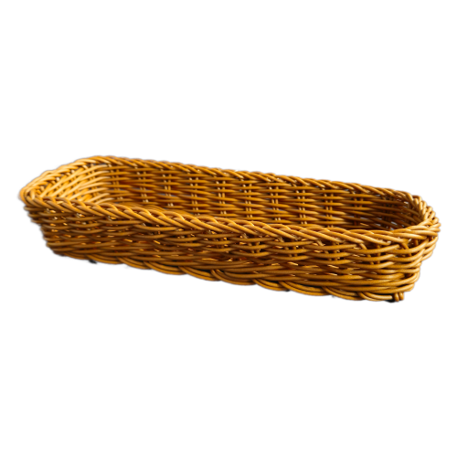 Koszyk na sztućce 27x10 cm, kolor brązowy,