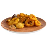 Talerz płytki, patera bufetowa 26 cm,  CRAZY WOOD