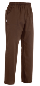 Spodnie kucharskie COULISSE POCKETS BROWN