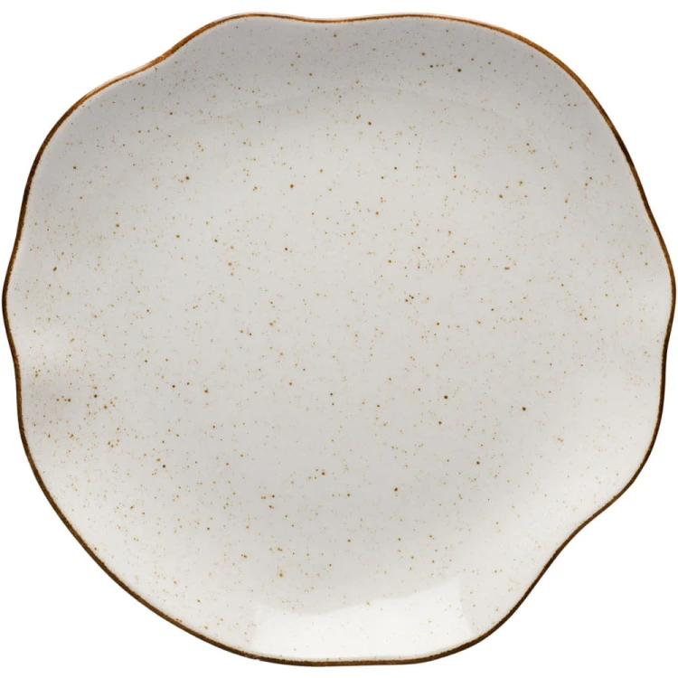 Talerz płytki; kolor beżowy; Stone Age; O 280 mm