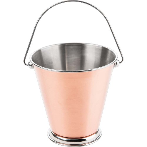 Mini wiaderko miedziane pojemność 0,9 l średnica 12 cm
