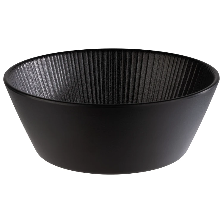 85273 Miska z melaminy, czarna 20,5 cm, NERO poj. 1,2l