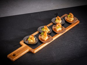 Talerz do serwowania 8,5 x 8 cm, 4 szt. miedziana, PEBBLES