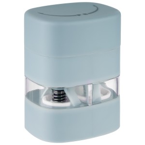 Młynek 2w1 do soli i pieprzu, 8 cm, jasny niebieski