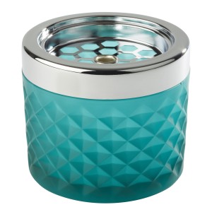 Popielniczka stołowa, szklana 9,5 cm, turkusowa