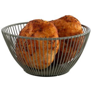 Koszyk okrągły Ø 17,5 cm, metalowy, zielony SVART