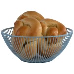 Koszyk okrągły Ø 20 cm, metalowy, niebieski SVART