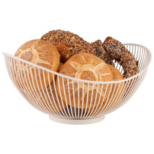 Koszyk 29,5 x 25,5 cm, metalowy, biały, SVART