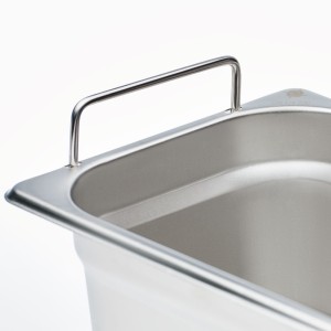 Pojemnik stalowy z uchwytami Basic, GN 1/3, H 150 mm