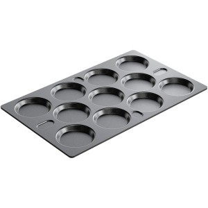 Blacha nieprzywierająca na omlety i placki na 11 sztuk, GN 1/1