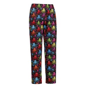 Kolorowe spodnie kucharskie OKTOPUS