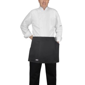 Zapaska krótka BARMAN, boczne kieszenie,  szara