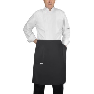 Zapaska długa, boczne kieszenie, czarna