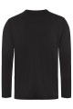 Koszulka męska, długi rękaw, czarna, tył
