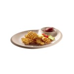 Talerz płytki z melaminy, beżowy 30x25 cm, NERO SAND