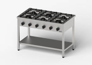 Kuchnia gazowa, Gredil, skręcana, 1200x700x850 mm, P 33.5 kW, G20/20 mbar