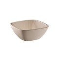 Miska z melaminy 19,5 cm, beżowa, kwadratowa NERO