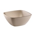 Miska z melaminy 25 cm, beżowa, kwadratowa, NERO