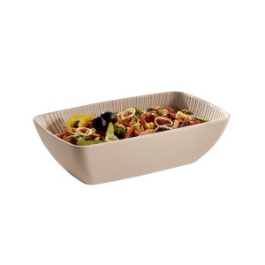 Miska z melaminy, beżowa GN 1/4 NERO SAND