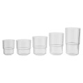 Szklanki nietłukące LINEA, przeźroczyste, 0,15l, 0,22l, 0,3l, 0,4l i 0,5l