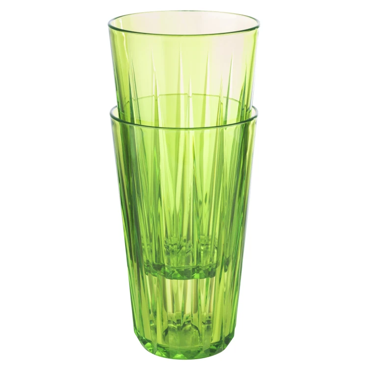 10536 Szklanka nietłukąca CRYSTAL, 500ml zielona