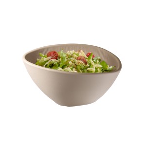 Miska z melaminy beżowa 19x16,5 cm, V0,5l NERO SAND