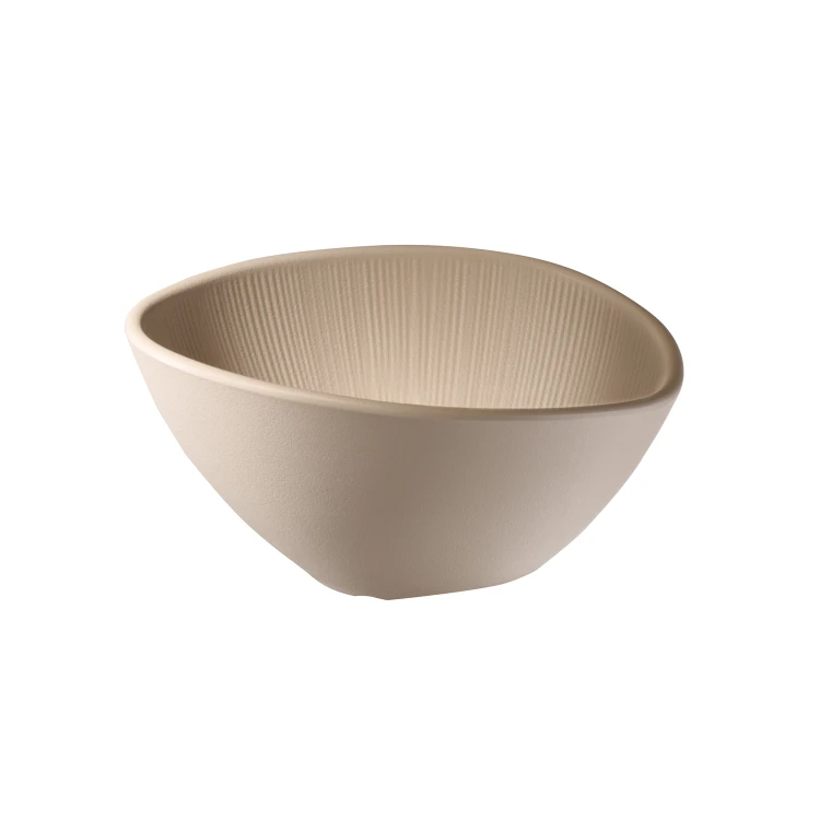 85409 Miska z melaminy beżowa 19x16,5 cm, V0,5l NERO SAND