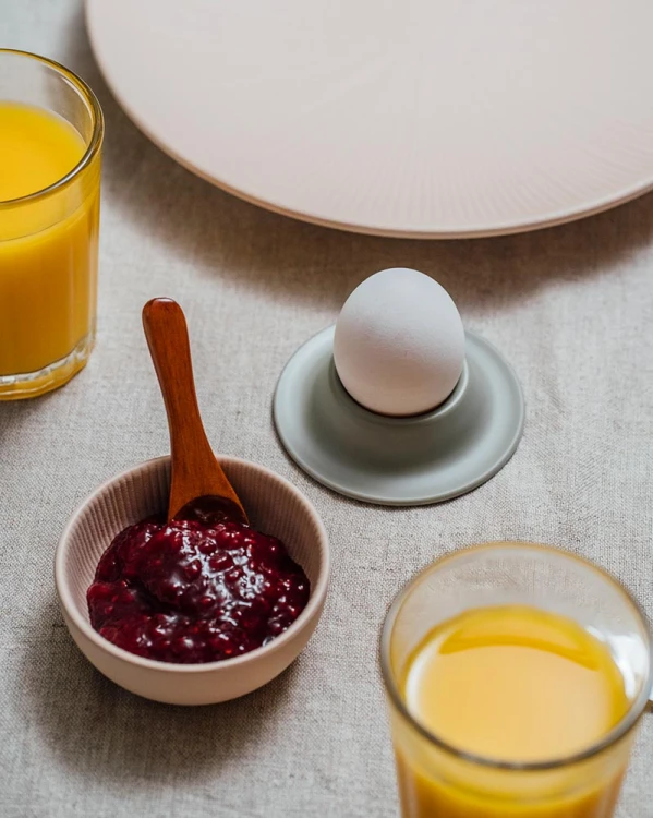 85296 Podstawki pod jajka, kpl. 4 sztuki, szare EGGY
