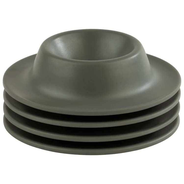 85296_ Podstawki pod jajka, kpl. 4 sztuki, szare EGGY