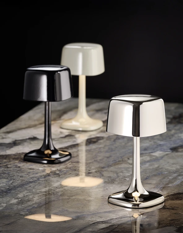 Lampa stołowa SOHO, szara, 21,5 cm