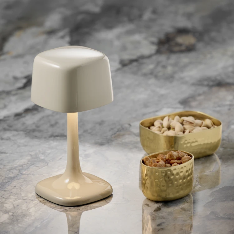 Lampa stołowa SOHO, szara, 21,5 cm