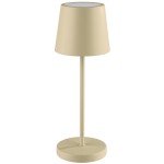 Lampa stołowa MERLE MINI, beżowa, 25 cm