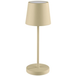 Lampa stołowa MERLE MINI, beżowa, 25 cm