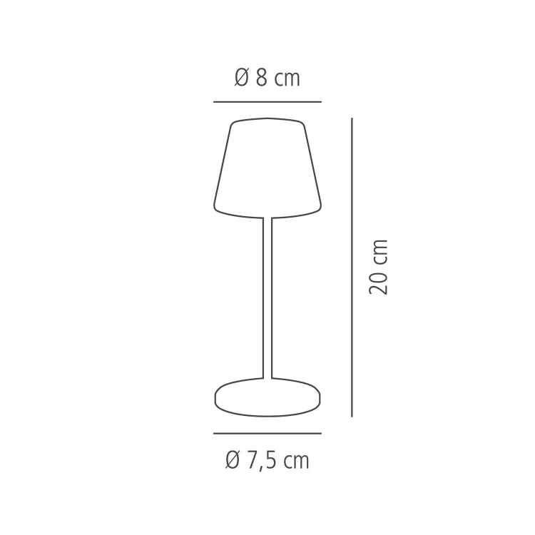 17072 Lampa stołowa MERLE MICRO, 20 cm, złota