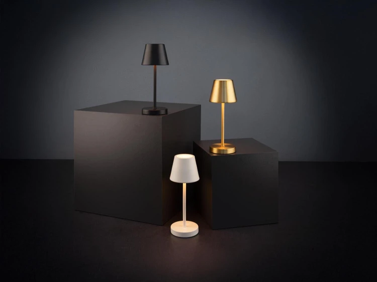 17072 Lampa stołowa MERLE MICRO, 20 cm, złota