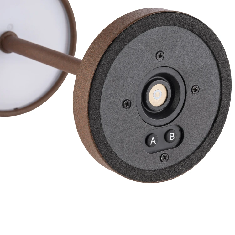 17073 Lampa stołowa MERLE MICRO, 20 cm, brązowa / rdzawa
