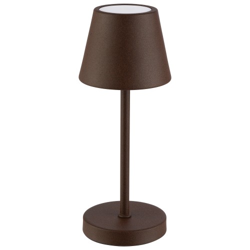 17073 Lampa stołowa MERLE MICRO, 20 cm, brązowa / rdzawa