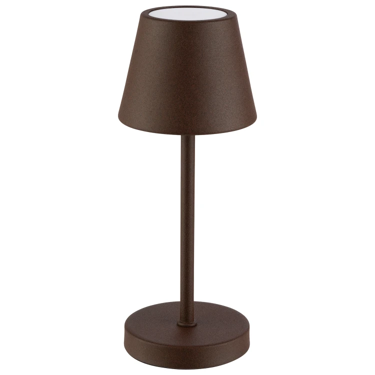 17073 Lampa stołowa MERLE MICRO, 20 cm, brązowa / rdzawa