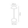 17039 Lampa stołowa ALVA, 20 cm, kolor: miedziany
