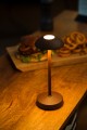 17038 Lampa stołowa ALVA, 20 cm, kolor: brązowy