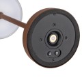 17038 Lampa stołowa ALVA, 20 cm, kolor: brązowy