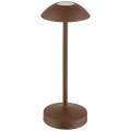 17038 Lampa stołowa ALVA, 20 cm, kolor: brązowy