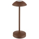 Lampa stołowa ALVA, 20 cm, kolor: brązowy / rdzawy