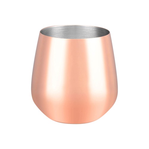 Szklanka stalowa, miedziana do serwowania, V0.45 l