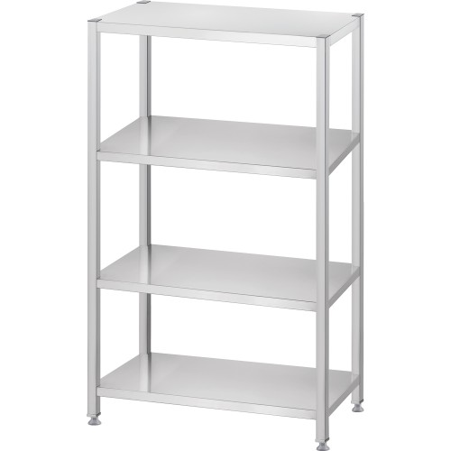Regał magazynowy, półki pełne 1400x500x1800 skręcany