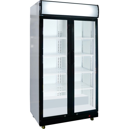 szafa chłodnicza przeszklona, 2-drzwiowa, V 569 l .