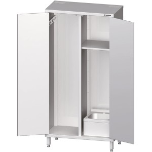 Szafa stalowa porządkowa ze zlewem 1000x500x2000 mm